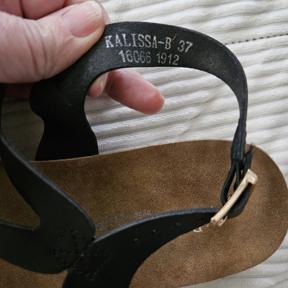 Patrizia Women's Black Sandals Size 37 - Picture 6 of 8